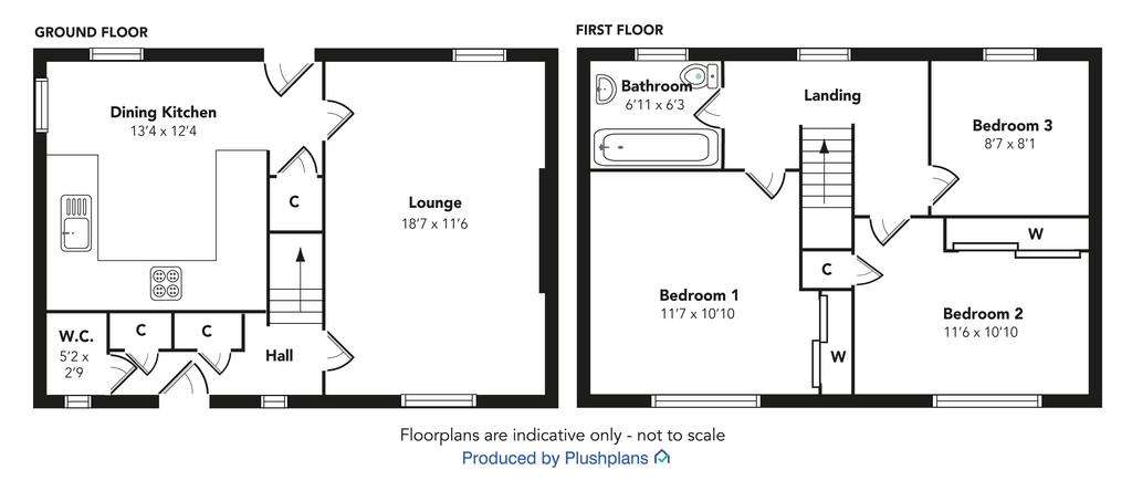 3 bedroom semi-detached villa for sale - floorplan