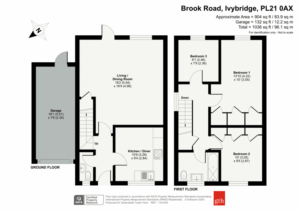 3 bedroom detached house for sale - floorplan