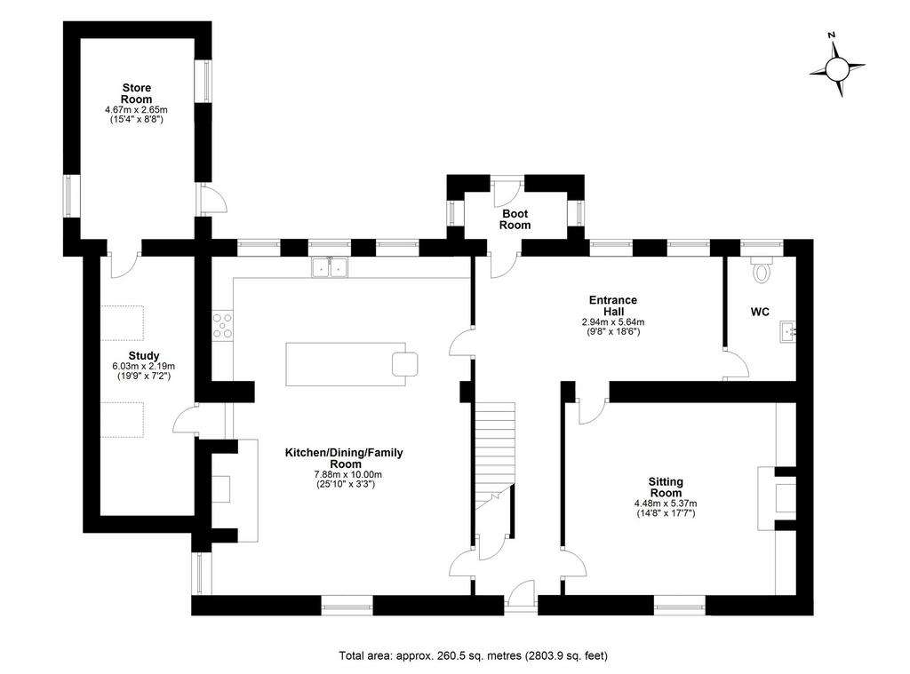 4 bedroom farm house for sale - floorplan