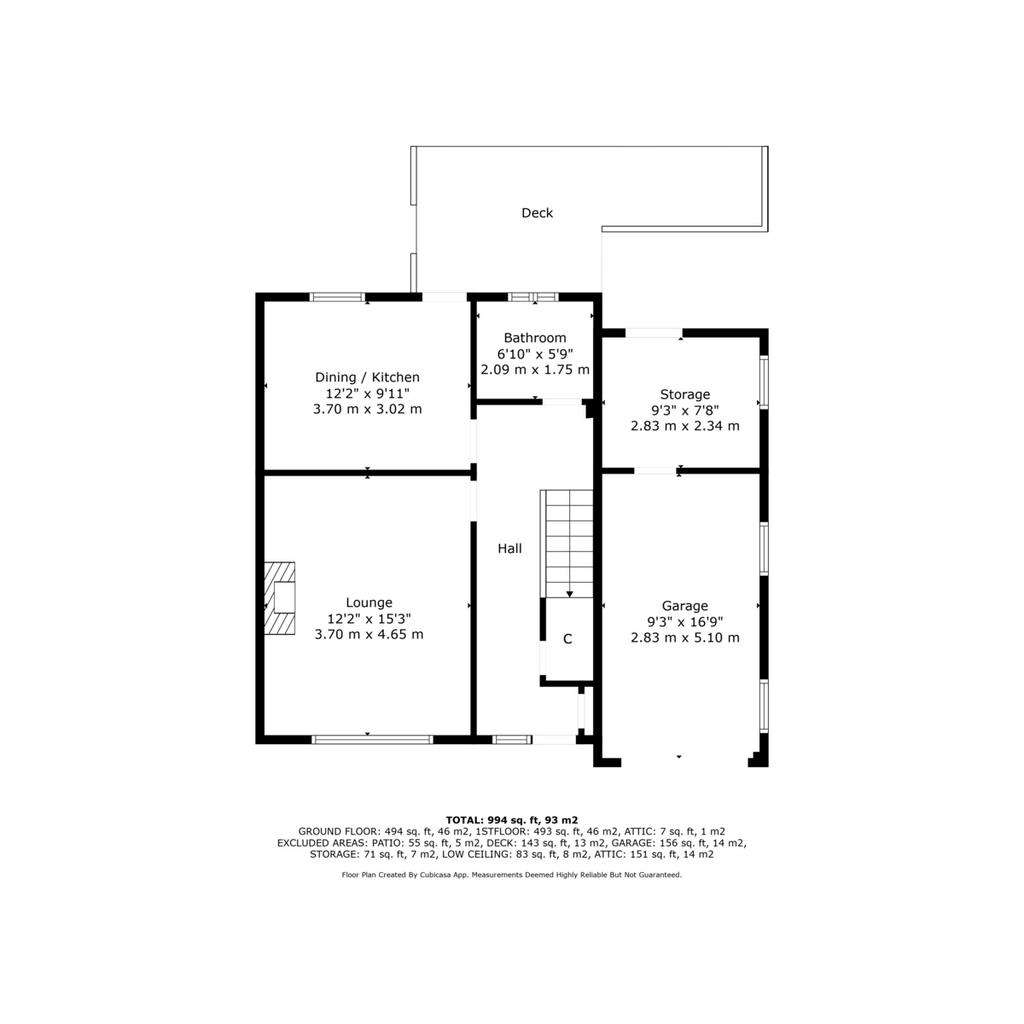 3 bedroom semi-detached house for sale - floorplan