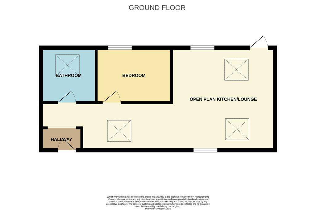 1 bedroom barn conversion to rent - floorplan