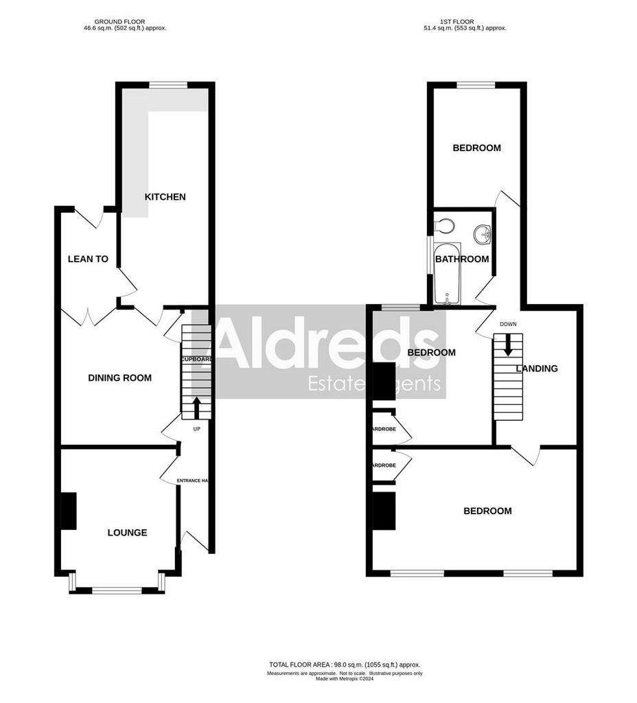 3 bedroom terraced house for sale - floorplan