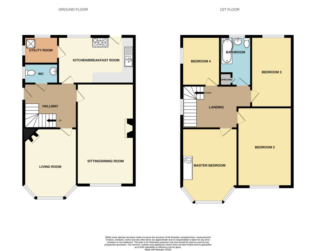 4 bedroom semi-detached house for sale - floorplan