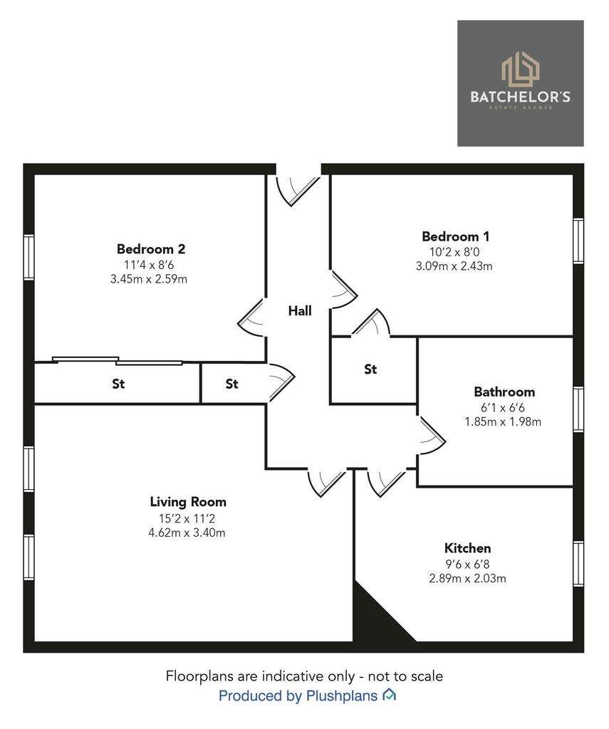 2 bedroom flat for sale - floorplan