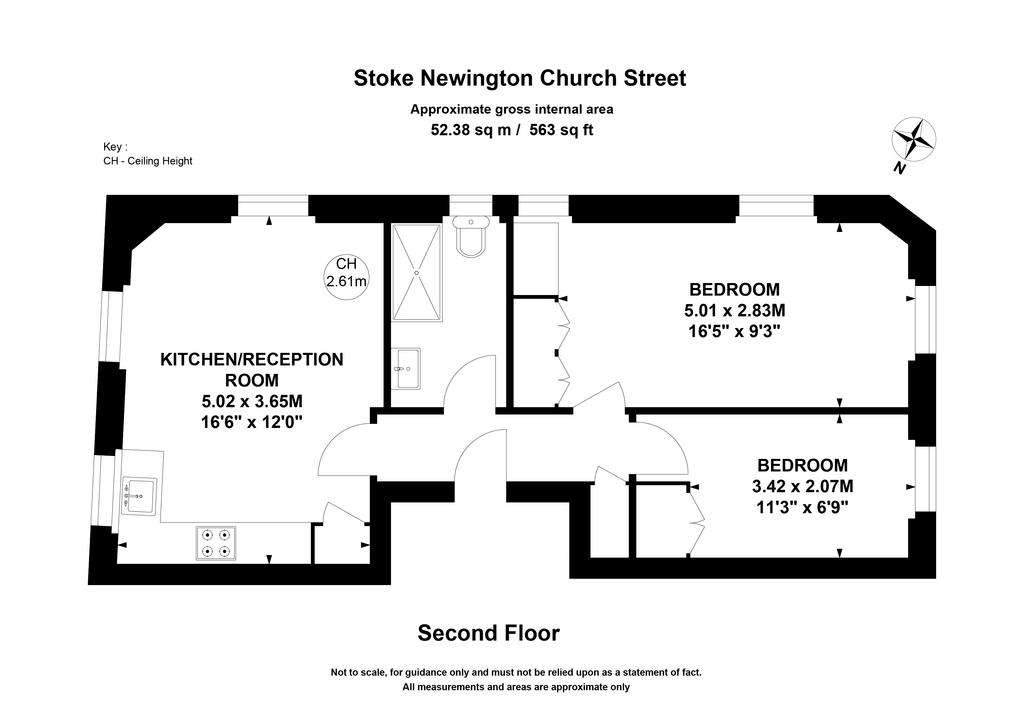 2 bedroom flat to rent - floorplan