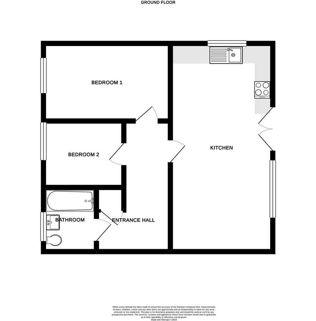 2 bedroom flat for sale - floorplan