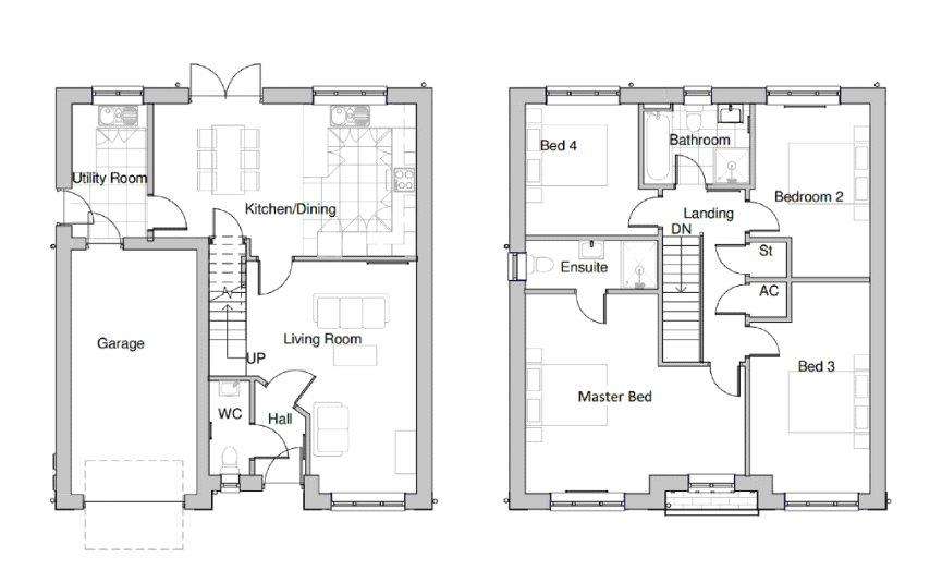 4 bedroom detached house for sale - floorplan