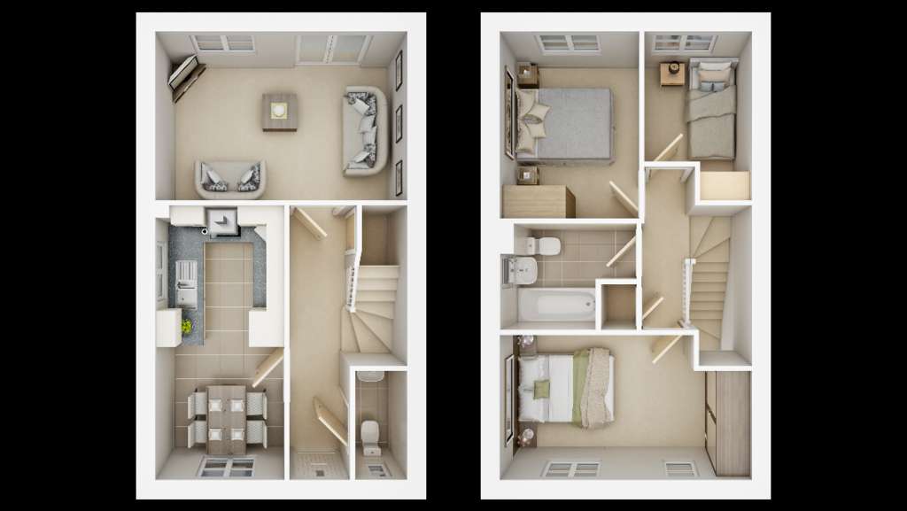 3 bedroom semi-detached house for sale - floorplan