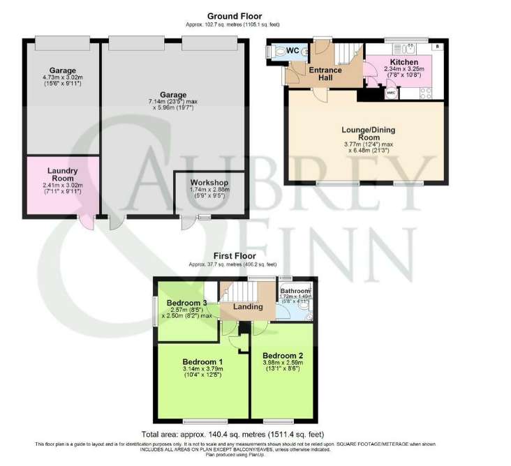 3 bedroom semi-detached house for sale - floorplan