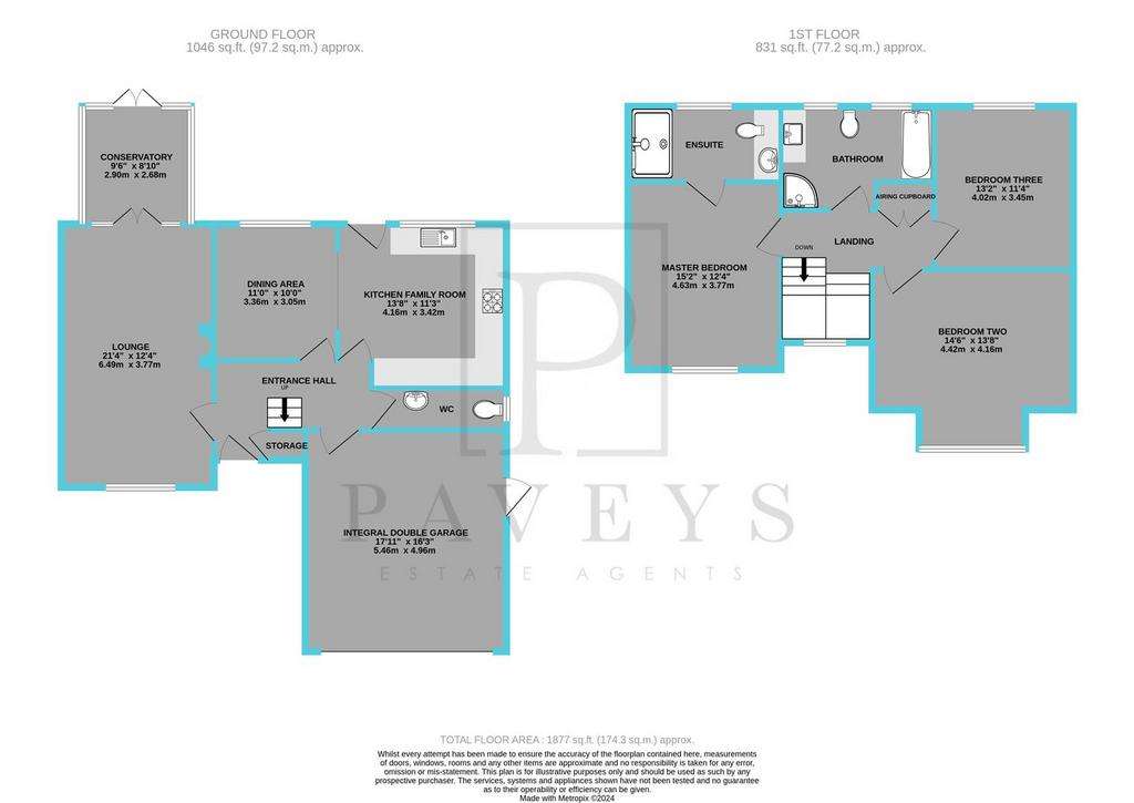 3 bedroom detached house for sale - floorplan