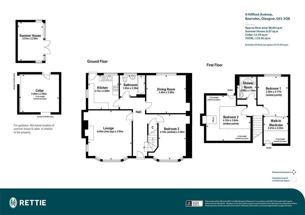 3 bedroom semi-detached house for sale - floorplan