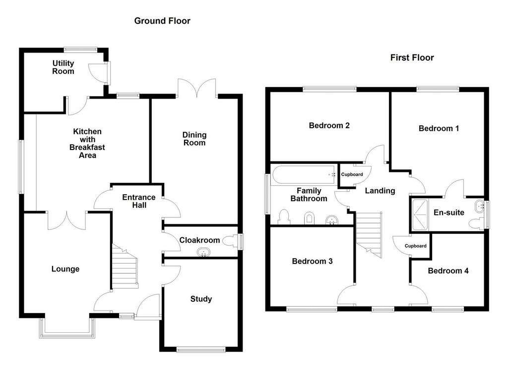 4 bedroom detached house for sale - floorplan