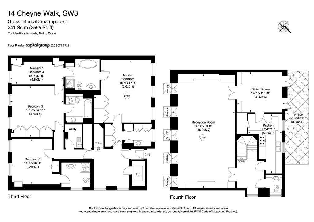 4 bedroom flat to rent - floorplan