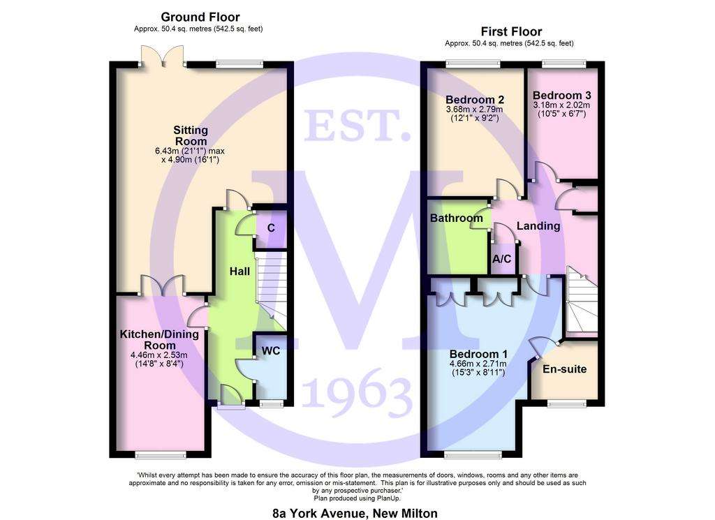 3 bedroom terraced house for sale - floorplan