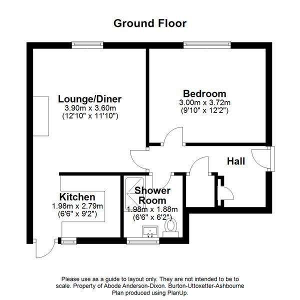 1 bedroom flat to rent - floorplan