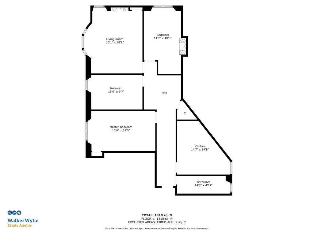 3 bedroom flat for sale - floorplan