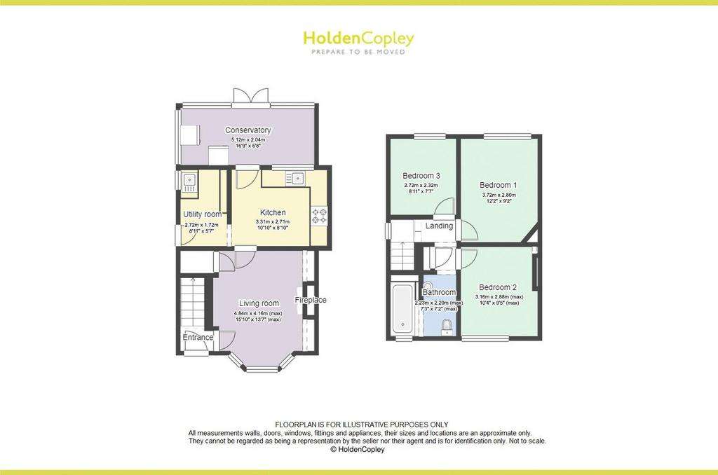 3 bedroom semi-detached house for sale - floorplan