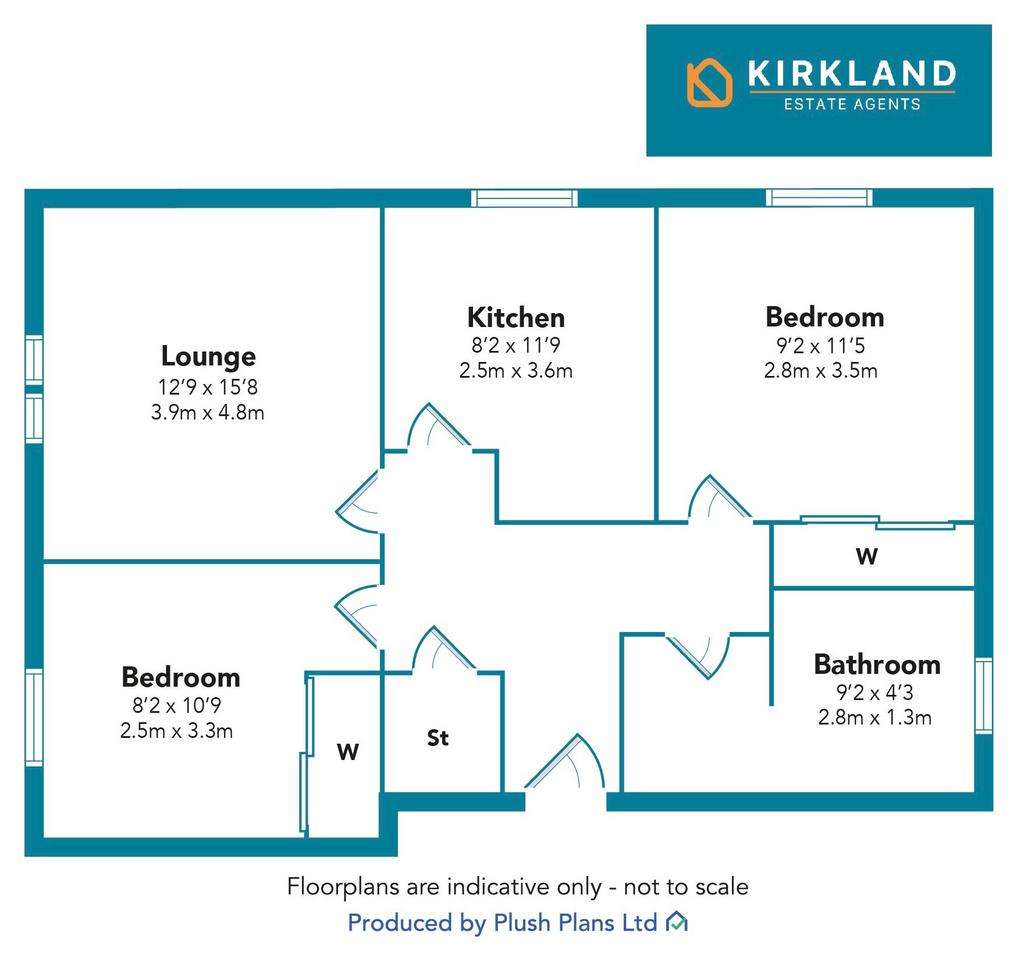 2 bedroom flat for sale - floorplan