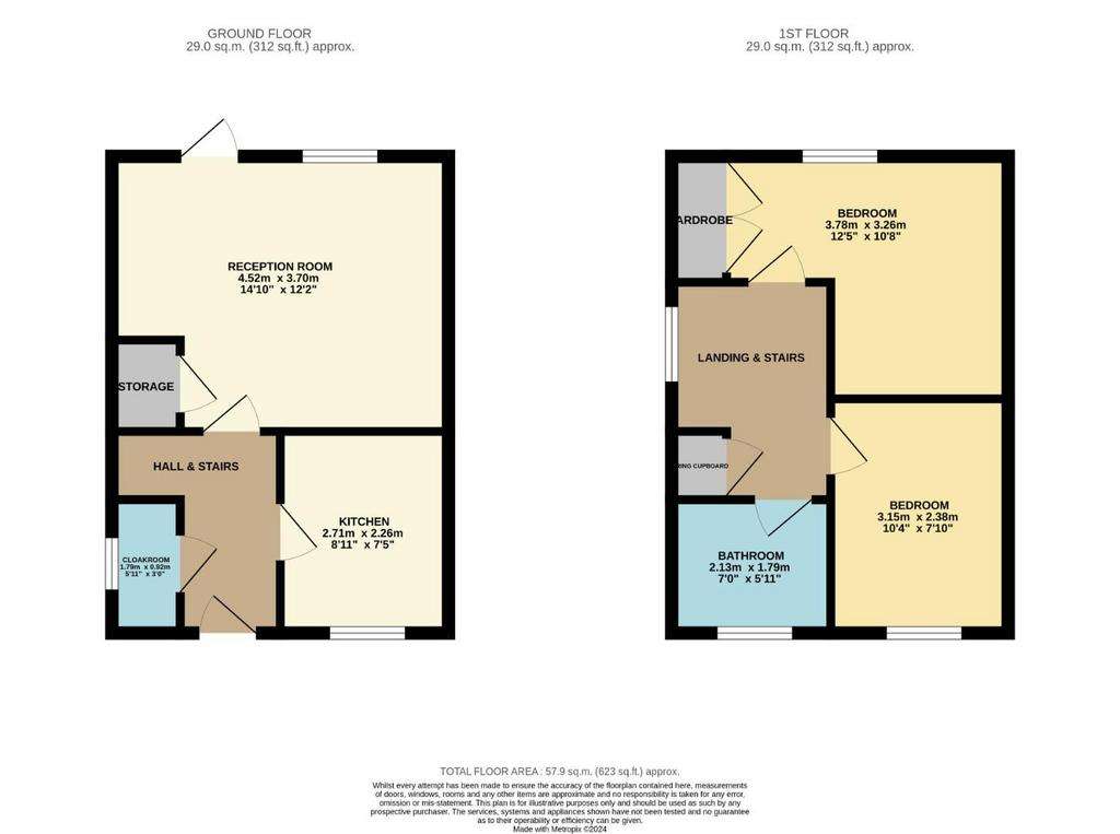 2 bedroom house to rent - floorplan