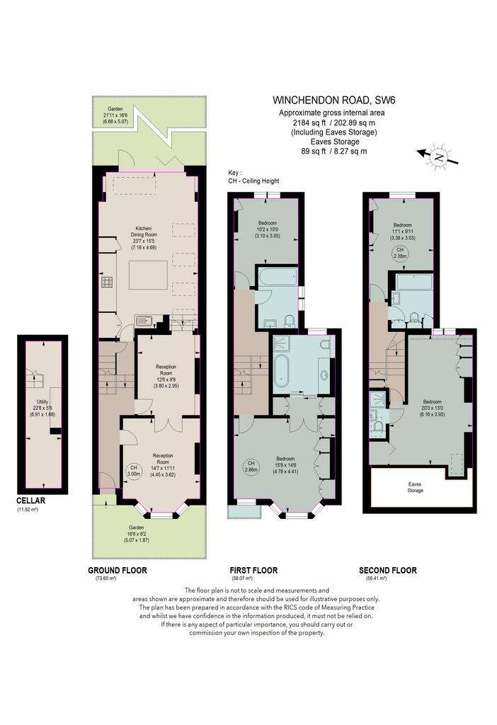 4 bedroom terraced house to rent - floorplan