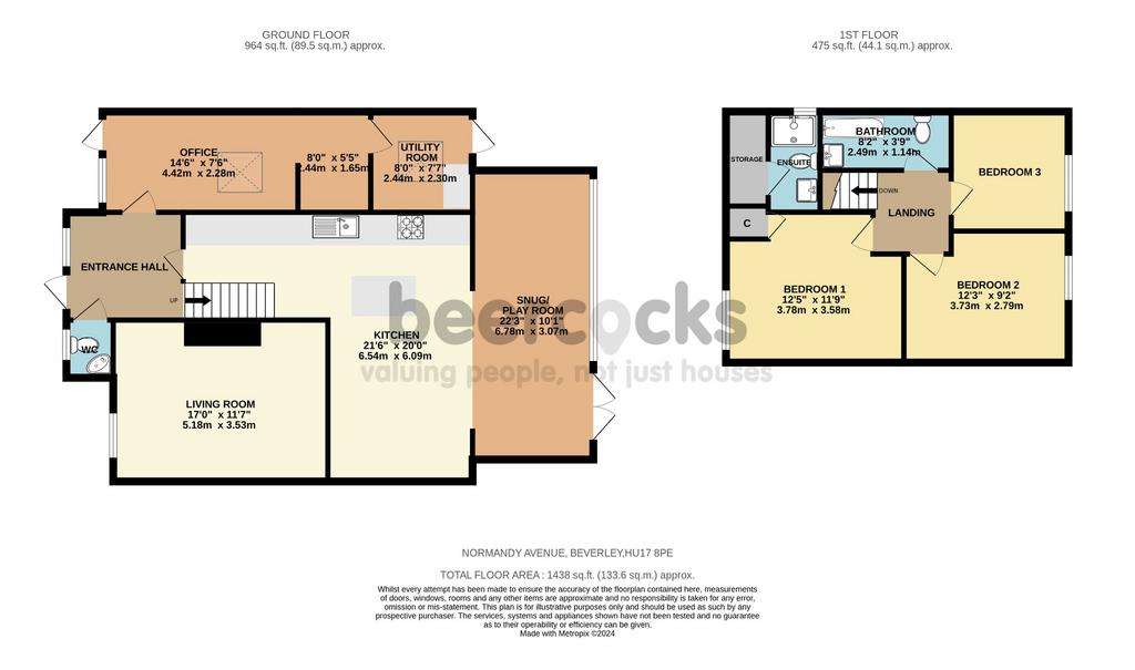 3 bedroom link-detached house for sale - floorplan