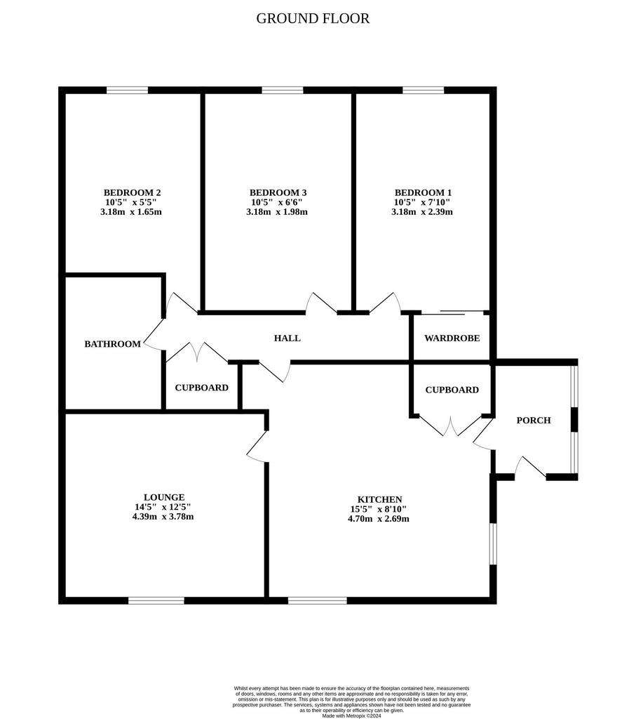 3 bedroom detached house for sale - floorplan