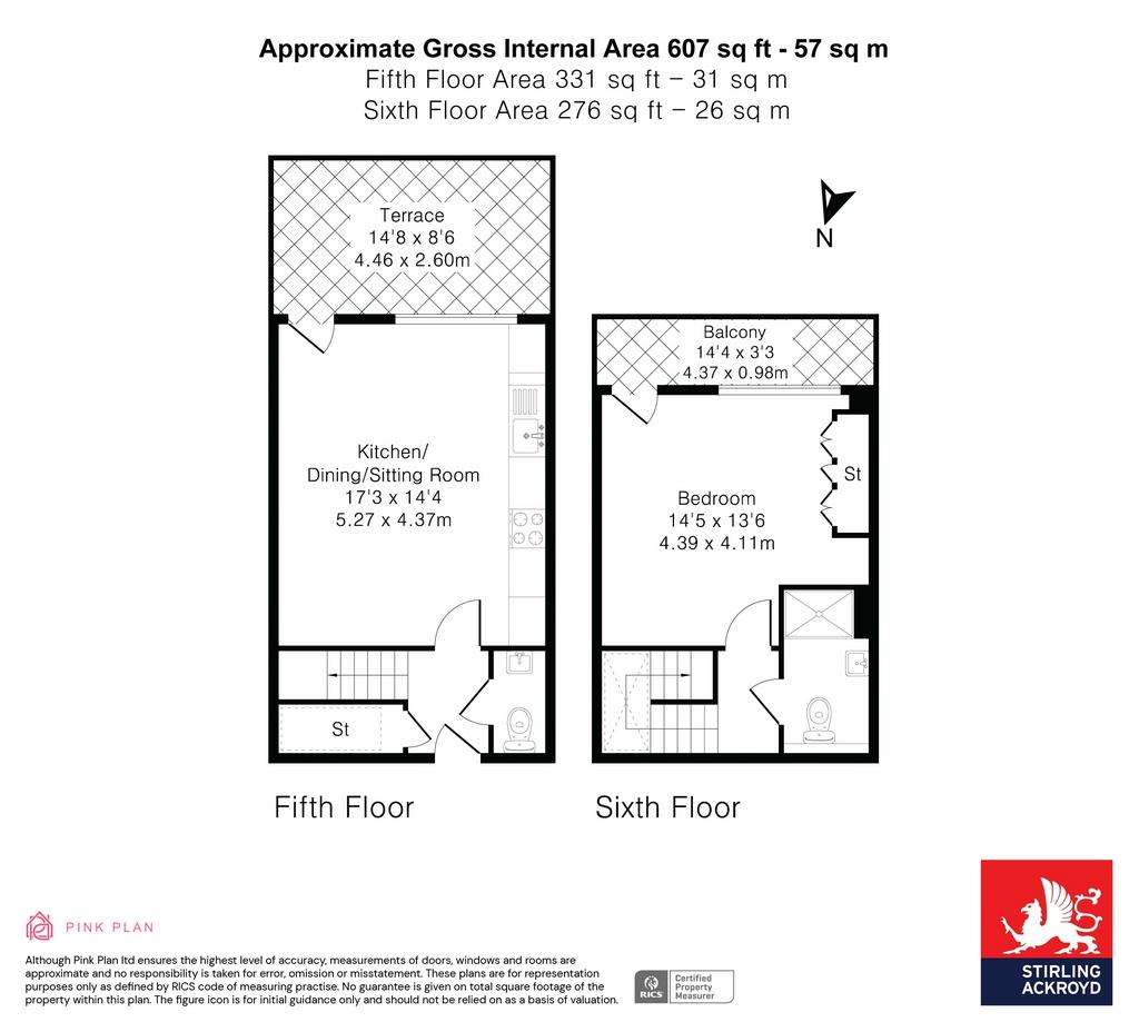 1 bedroom flat to rent - floorplan