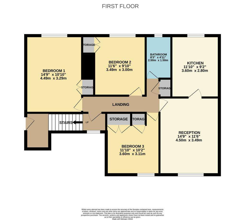 3 bedroom flat for sale - floorplan