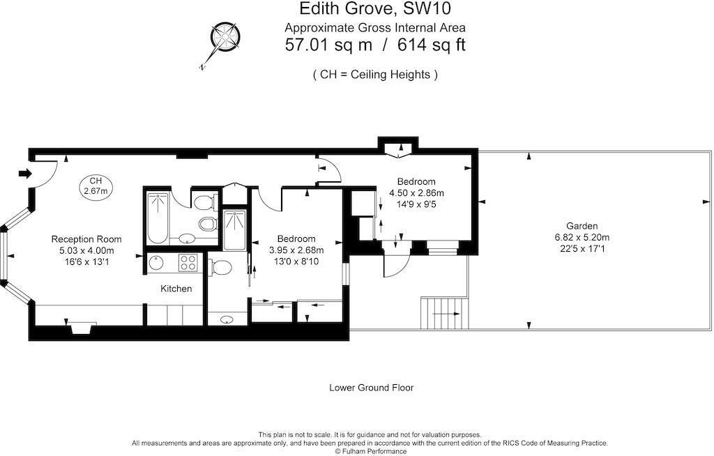 2 bedroom flat to rent - floorplan