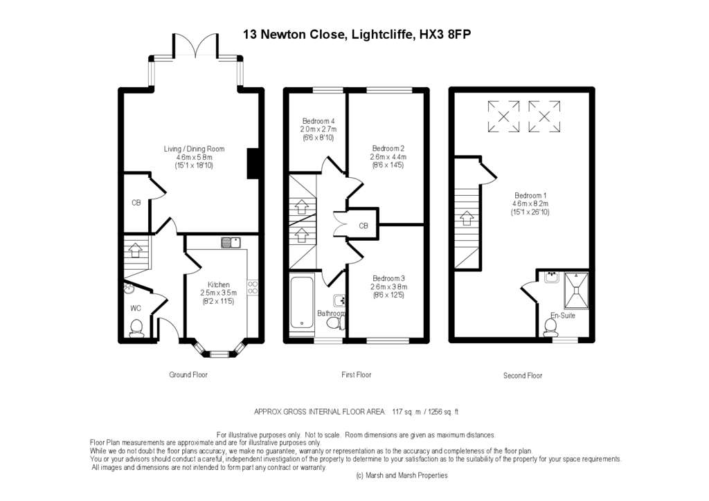 4 bedroom semi-detached house for sale - floorplan