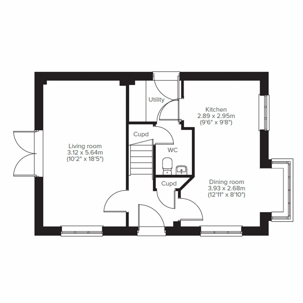 3 bedroom detached house for sale - floorplan