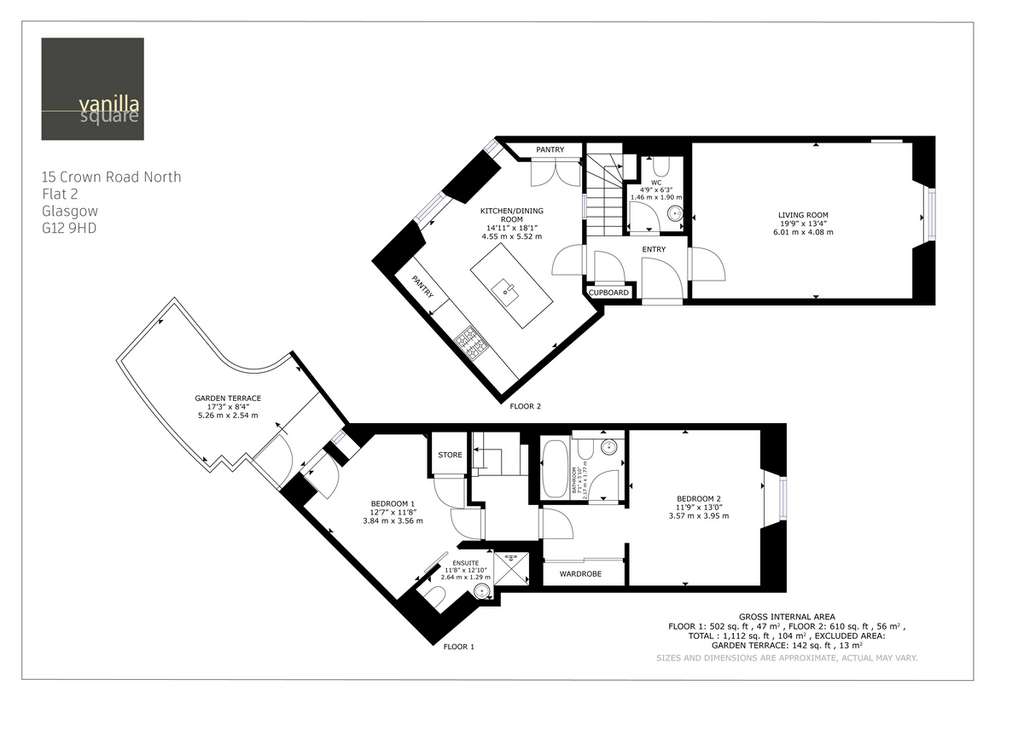 2 bedroom flat for sale - floorplan