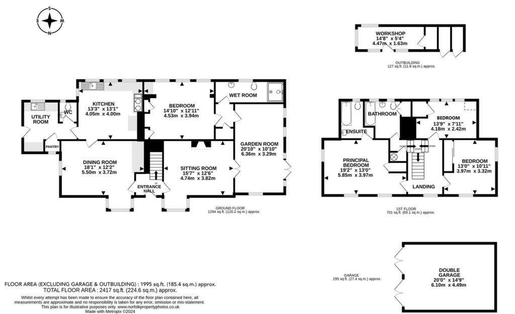 4 bedroom cottage for sale - floorplan