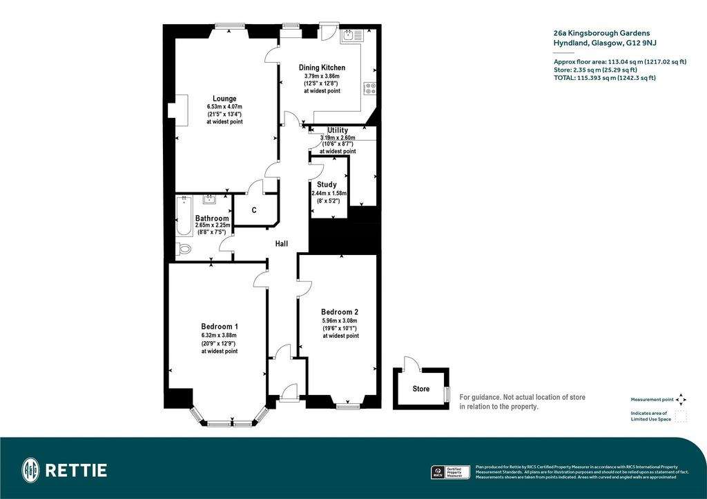 2 bedroom flat for sale - floorplan