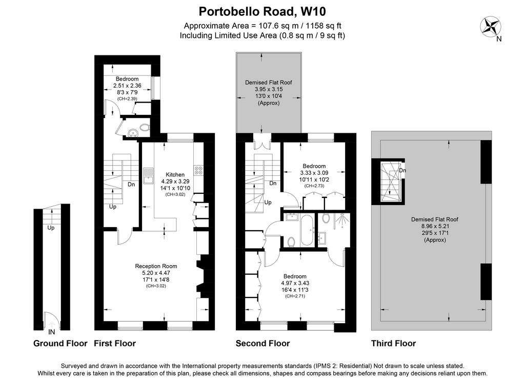 3 bedroom flat to rent - floorplan