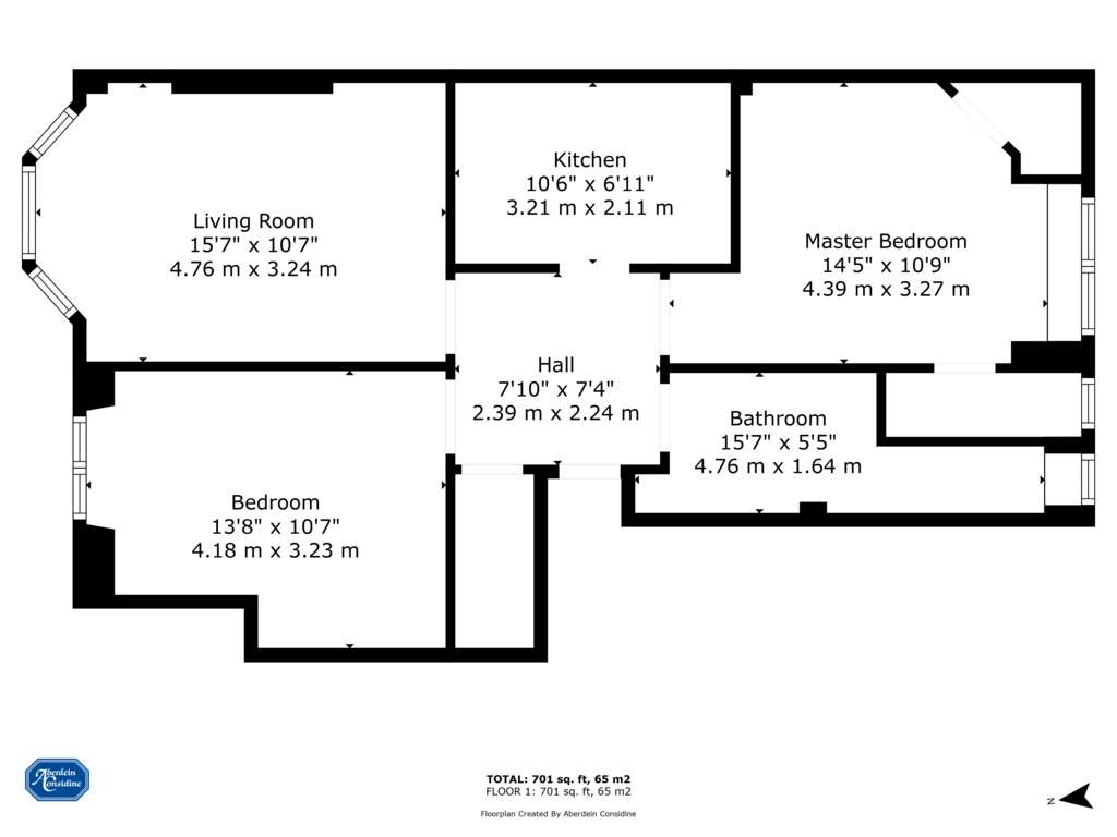 2 bedroom flat for sale - floorplan