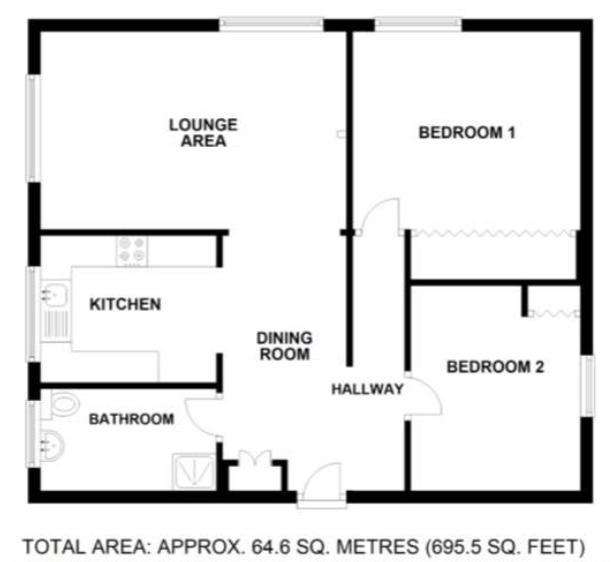 2 bedroom flat for sale - floorplan