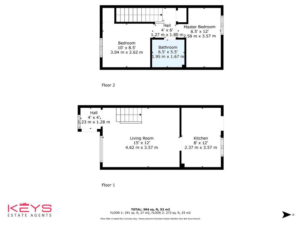 2 bedroom terraced house for sale - floorplan