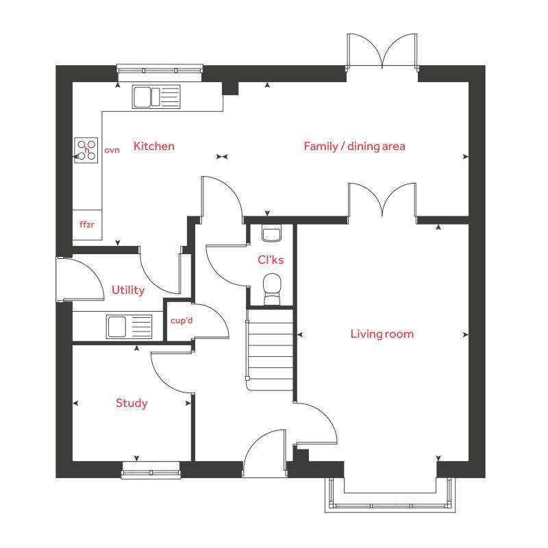 4 bedroom detached house for sale - floorplan