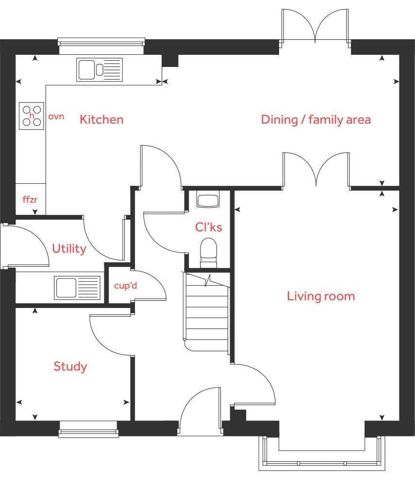 4 bedroom detached house for sale - floorplan