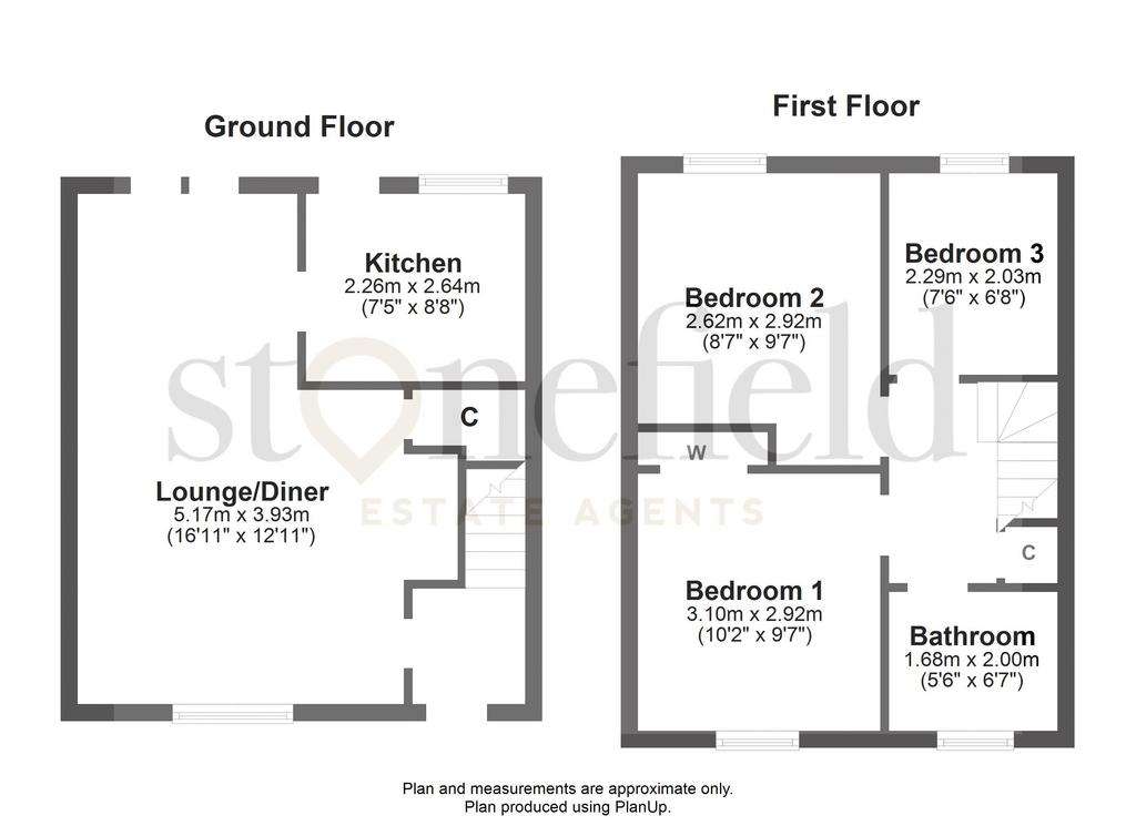 3 bedroom semi-detached house for sale - floorplan