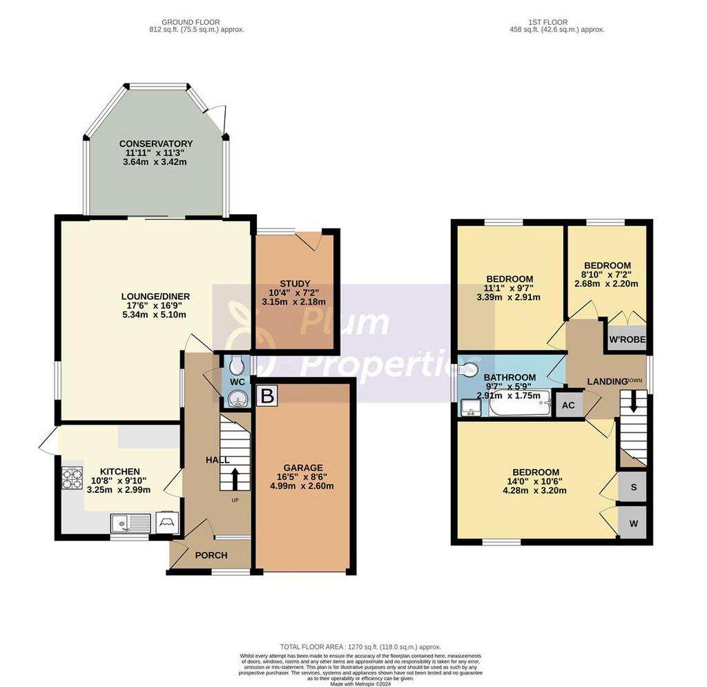 3 bedroom detached house to rent - floorplan