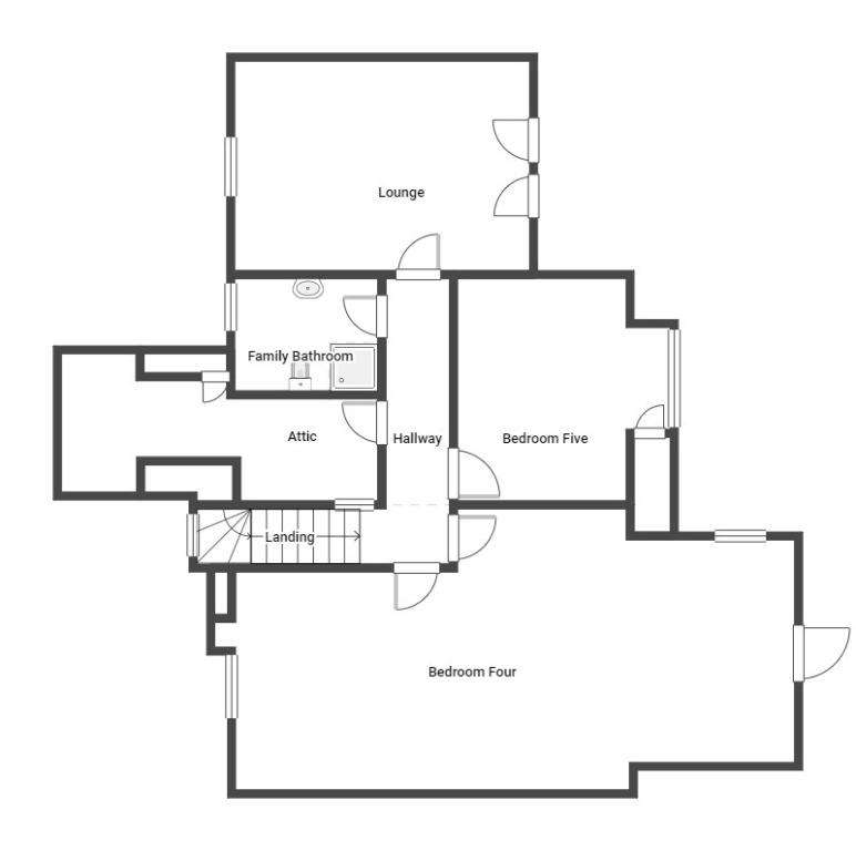 5 bedroom villa to rent - floorplan