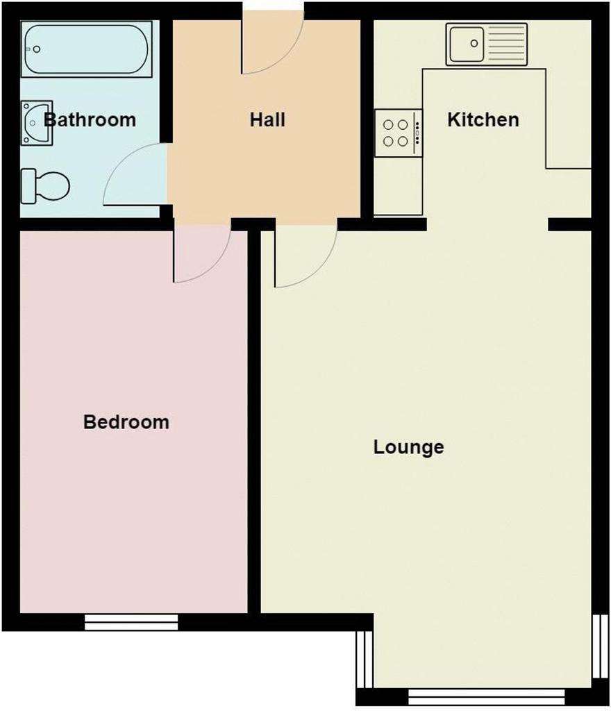 1 bedroom flat for sale - floorplan