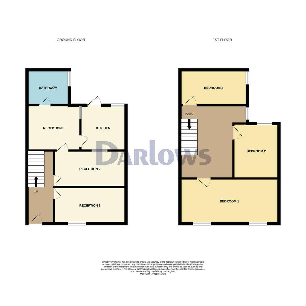 3 bedroom end of terrace house for sale - floorplan