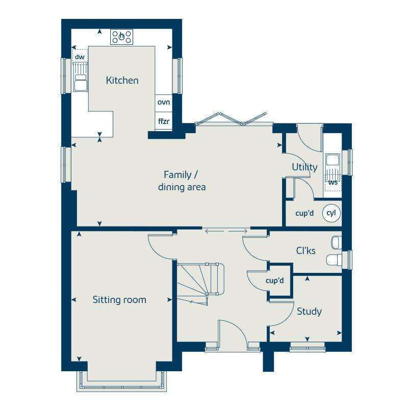 4 bedroom detached house for sale - floorplan