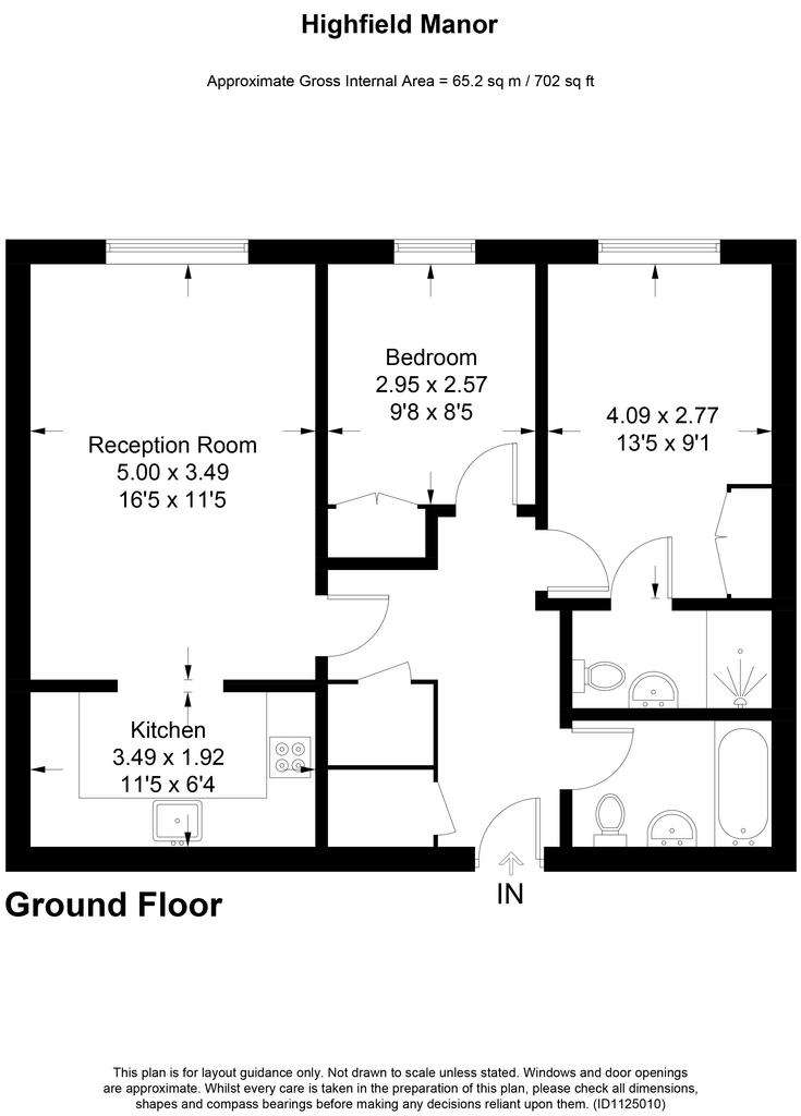 2 bedroom flat for sale - floorplan