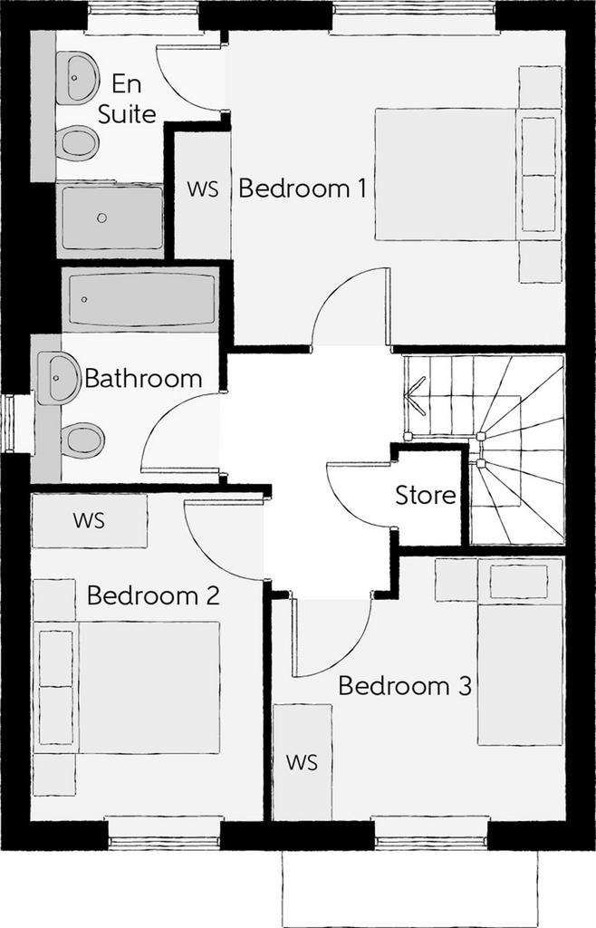 3 bedroom detached house for sale - floorplan