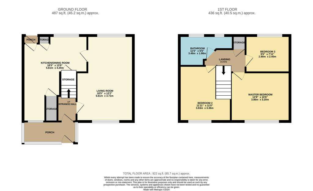 3 bedroom terraced house for sale - floorplan