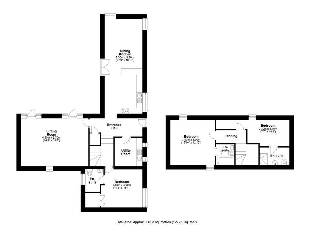 3 bedroom house for sale - floorplan